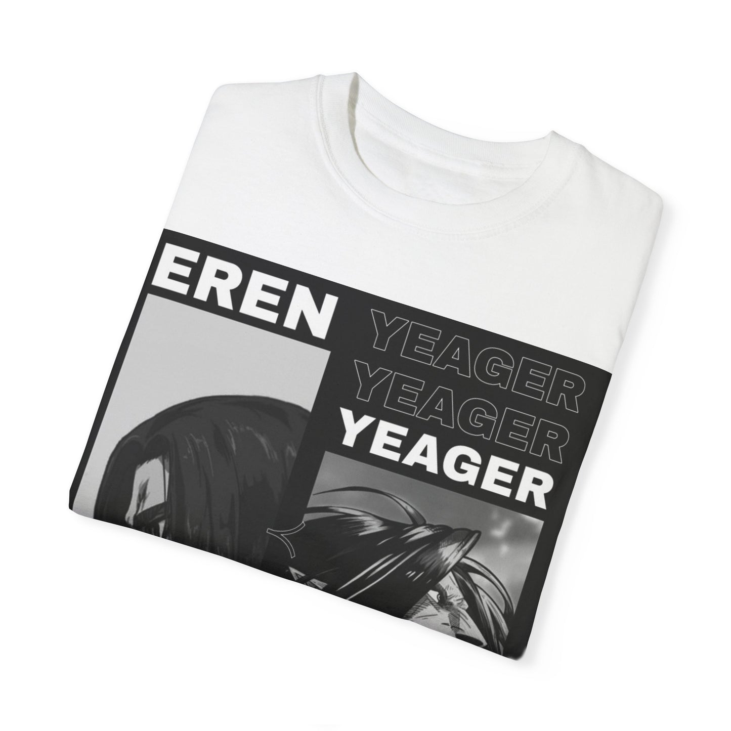 Eren Yeager Unisex Graphic T-Shirt – Garment-Dyed Comfort