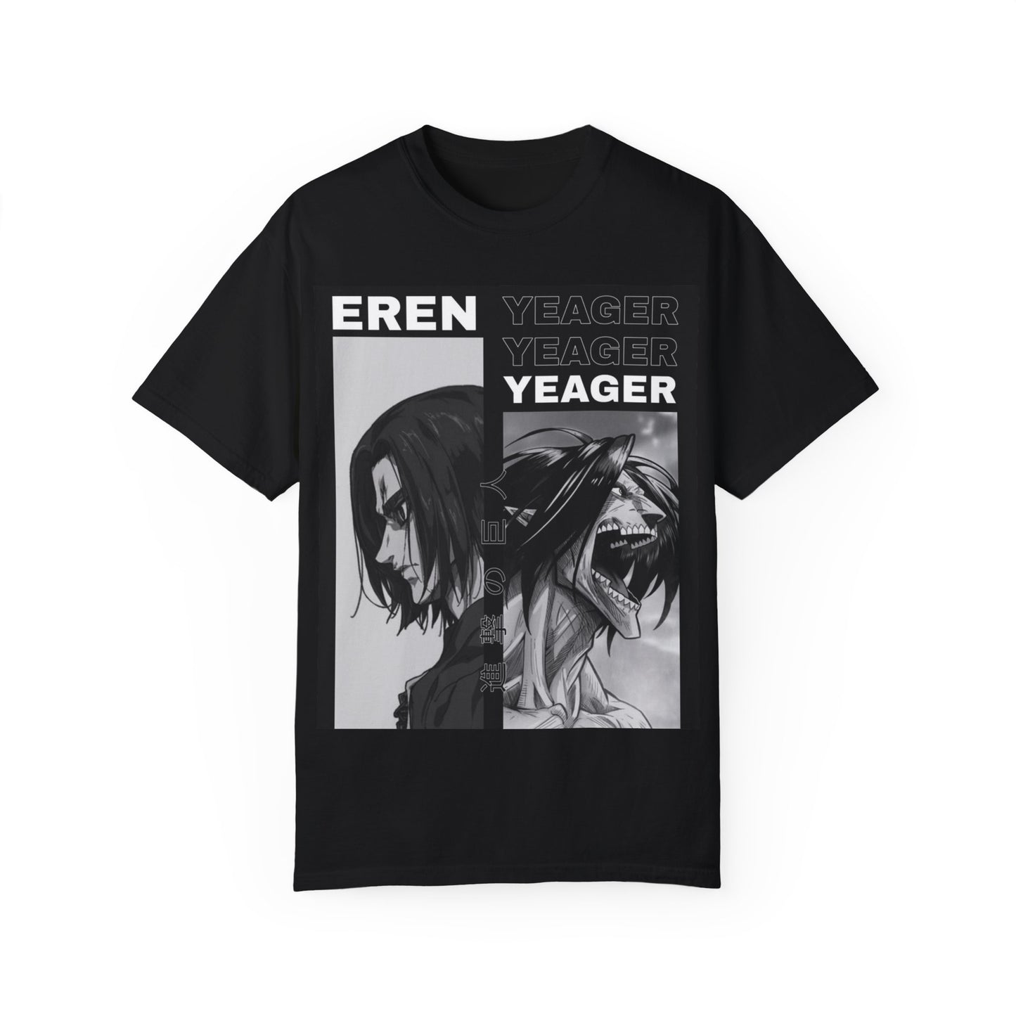 Eren Yeager Unisex Graphic T-Shirt – Garment-Dyed Comfort