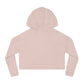 Anime-Inspired Women's Cropped Hooded Sweatshirt - Cute Character Design