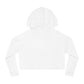 Anime-Inspired Women's Cropped Hooded Sweatshirt - Cute Character Design