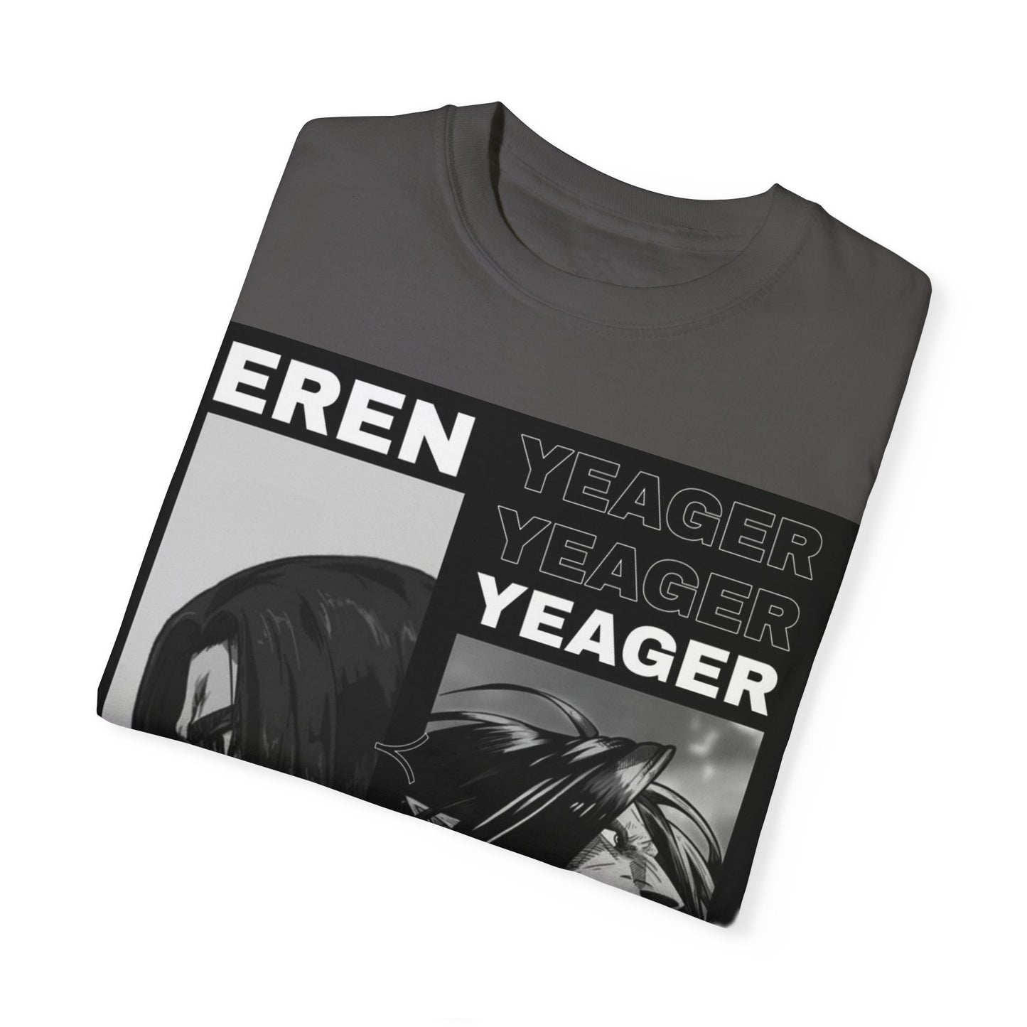 Eren Yeager Unisex Graphic T-Shirt – Garment-Dyed Comfort
