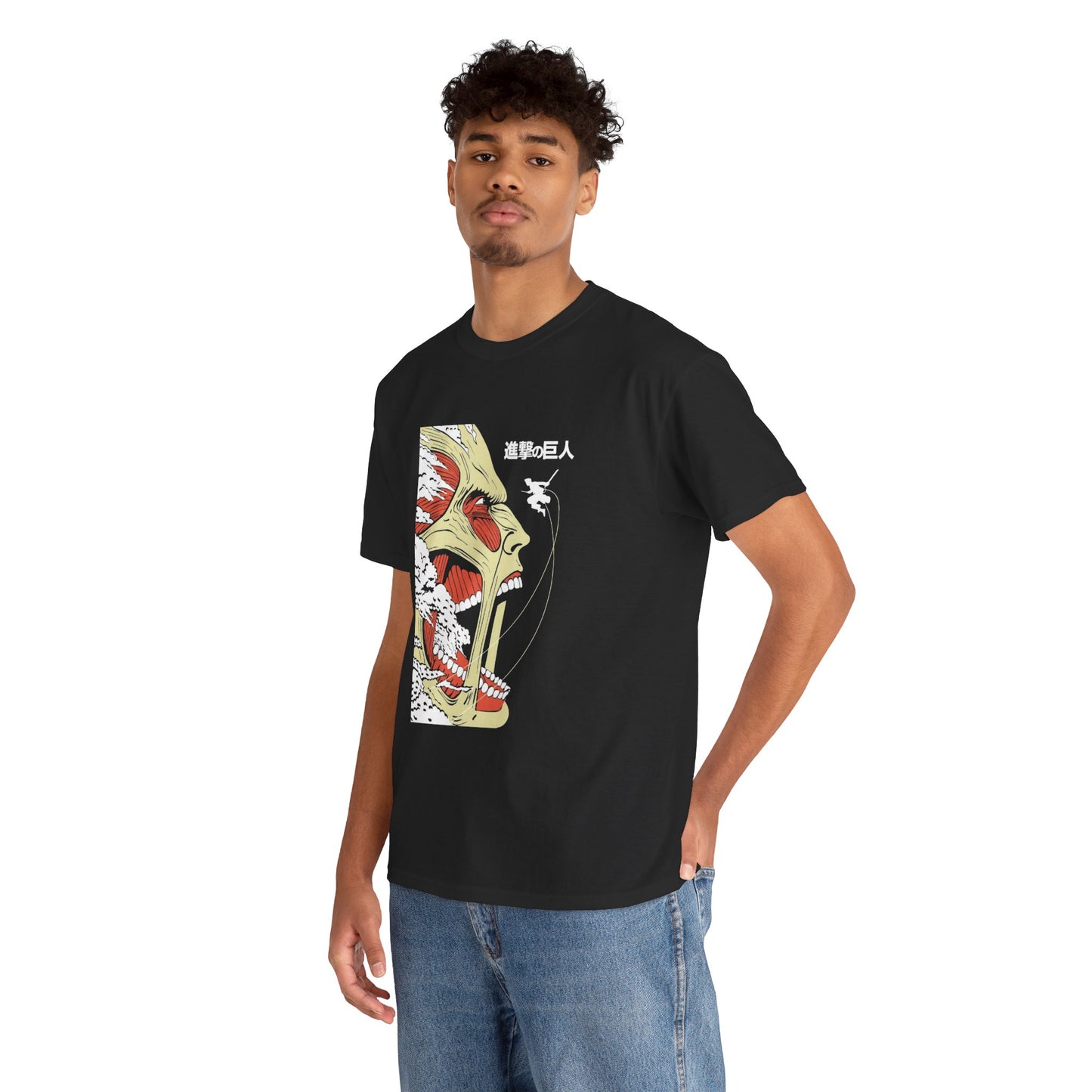 Unisex Heavy Cotton Tee - Attack on Titan Bold Graphic