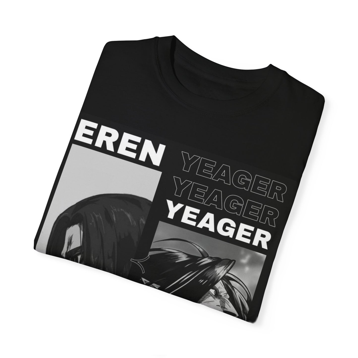 Eren Yeager Unisex Graphic T-Shirt – Garment-Dyed Comfort