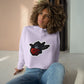Adventurous Crop Hoodie with Bold Heart Design