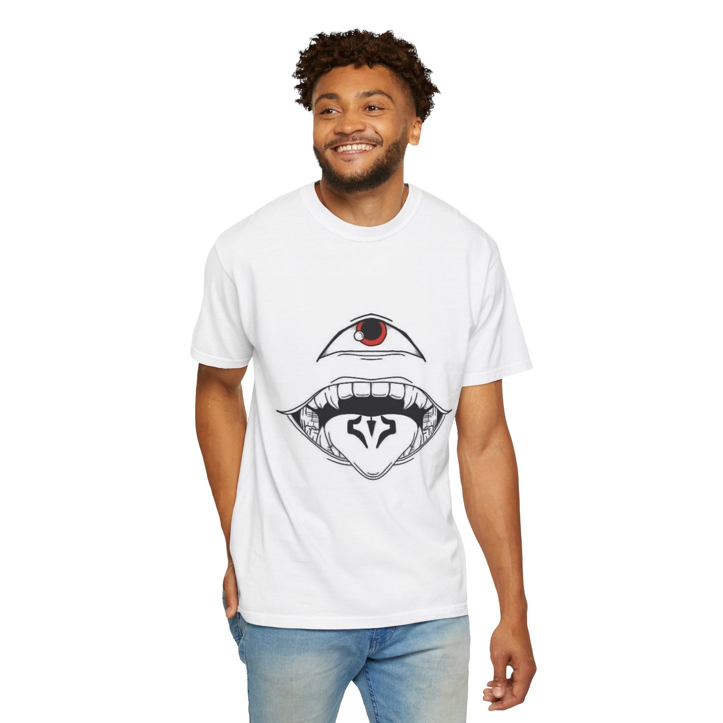 Unisex Eye and Dragon Graphic T-Shirt