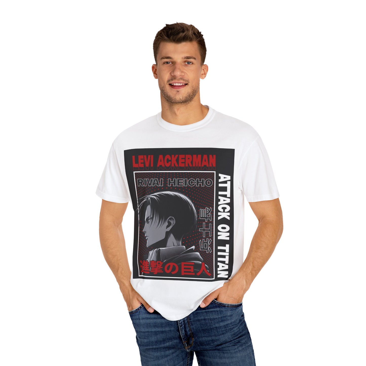 Levi Ackerman Attack on Titan Garment-Dyed Unisex T-shirt