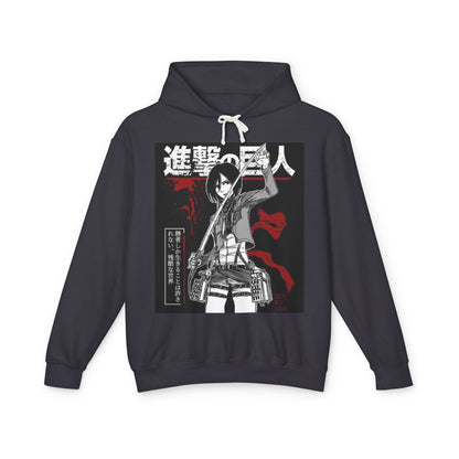 Anime Inspired Unisex Hooded Sweatshirt - Attack on Titan Design