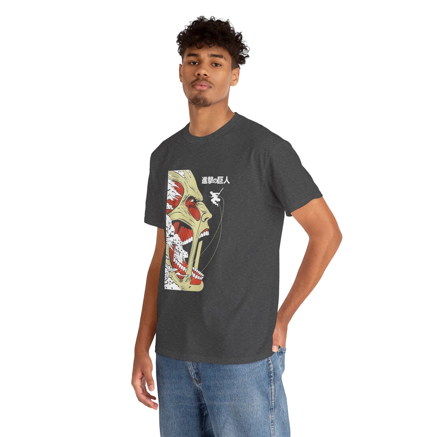 Unisex Heavy Cotton Tee - Attack on Titan Bold Graphic