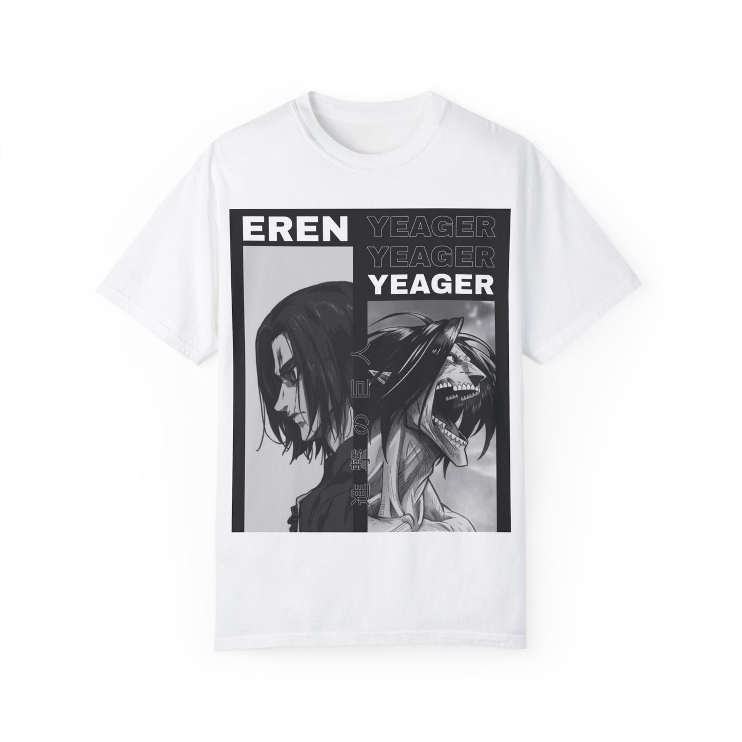 Eren Yeager Unisex Graphic T-Shirt – Garment-Dyed Comfort
