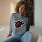 Adventurous Crop Hoodie with Bold Heart Design