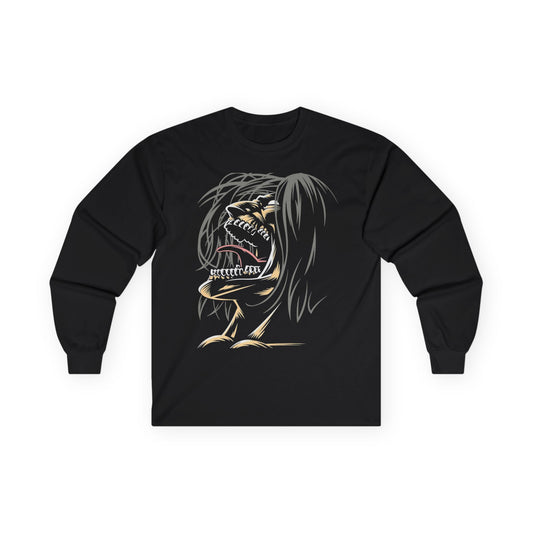 Graphic Monster Unisex Long Sleeve Tee - Perfect for Anime Lovers