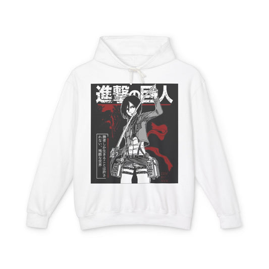 Anime Inspired Unisex Hooded Sweatshirt - Attack on Titan Design