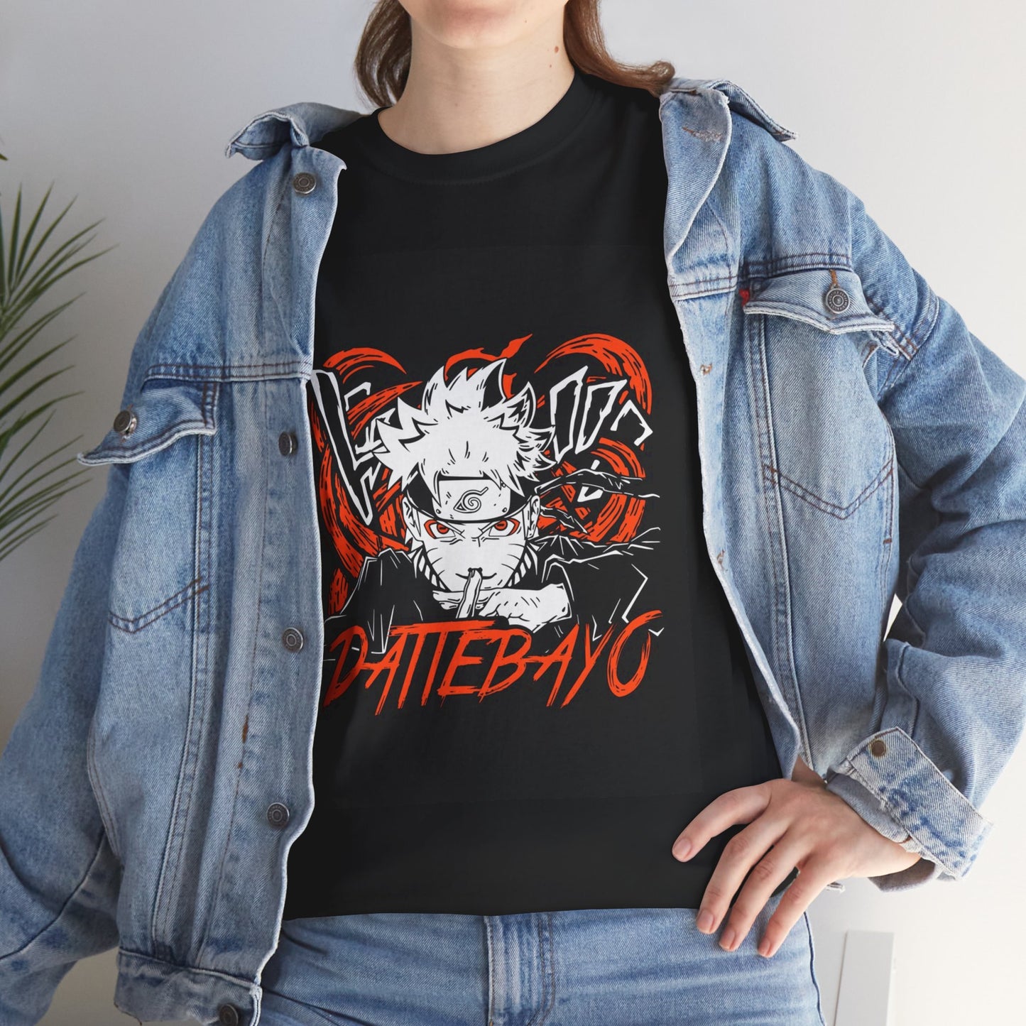 Anime Vibes Unisex Heavy Cotton Tee - Dattebayo!