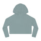 Anime-Inspired Women's Cropped Hooded Sweatshirt - Cute Character Design