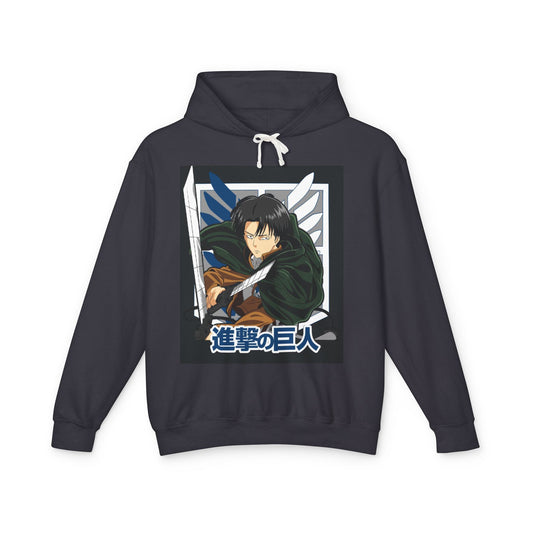Anime Levi Ackerman Lightweight Hooded Sweatshirt