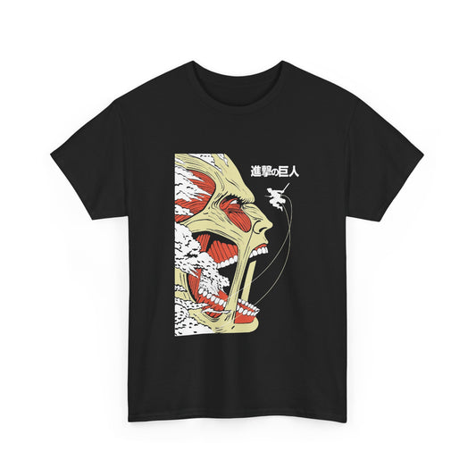 Unisex Heavy Cotton Tee - Attack on Titan Bold Graphic