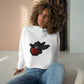 Adventurous Crop Hoodie with Bold Heart Design