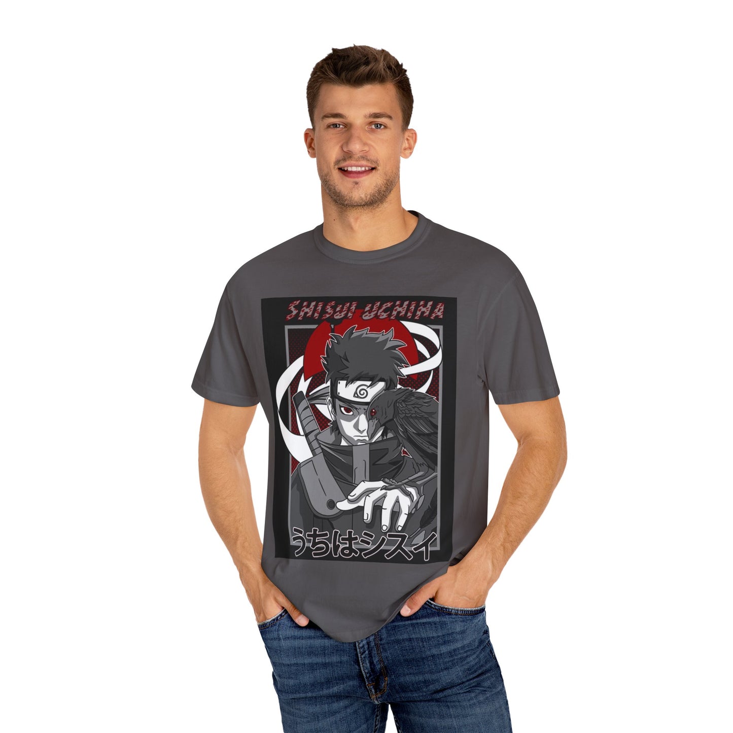 Shisui Uchiha Unisex Garment-Dyed Anime T-Shirt
