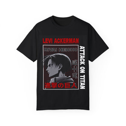 Levi Ackerman Attack on Titan Garment-Dyed Unisex T-shirt