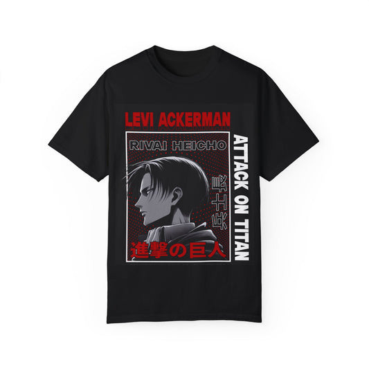 Levi Ackerman Attack on Titan Garment-Dyed Unisex T-shirt