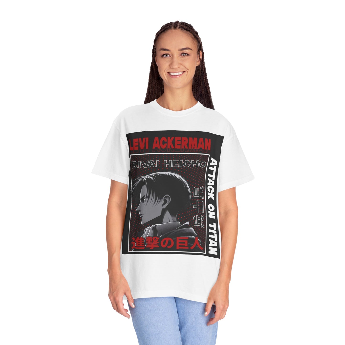 Levi Ackerman Attack on Titan Garment-Dyed Unisex T-shirt