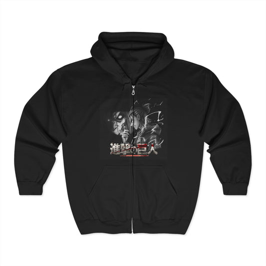 Graphic Unisex Full Zip Hoodie - Perfect for Anime Fans