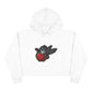Adventurous Crop Hoodie with Bold Heart Design